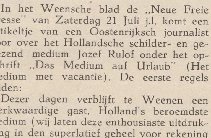 het-medium-met-vakantie