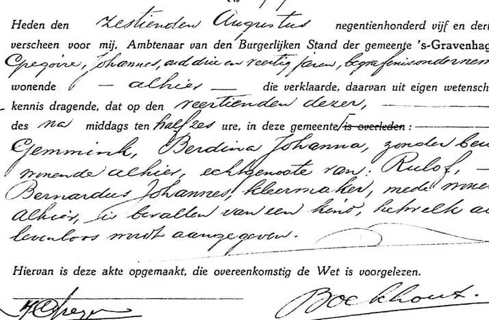 kindje-bernard-overleden