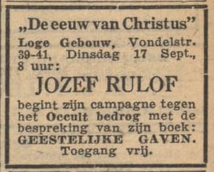 jozef rulof jeus digitaal archief krant tijdschrift