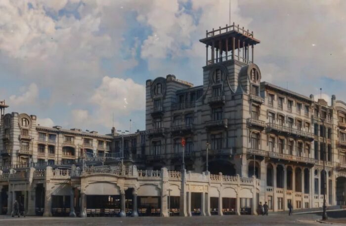Jozef als taxichauffeur bij het Palace Hotel